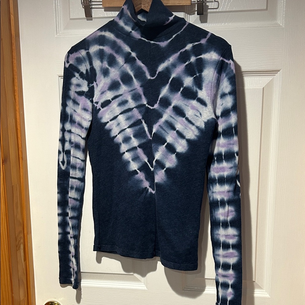 We The Free- Tie-Dye Long Sleeve Turtleneck Top